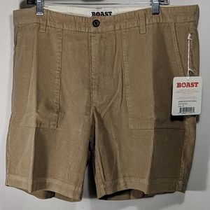 NWT Men's Boast Khaki Corduroy Shorts Size 38